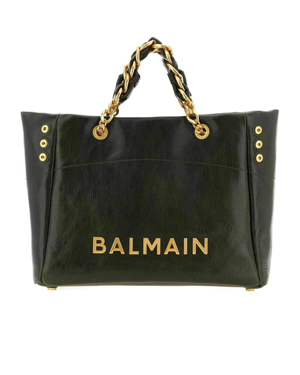 Balmain Black 1945 Soft Shopper Bag