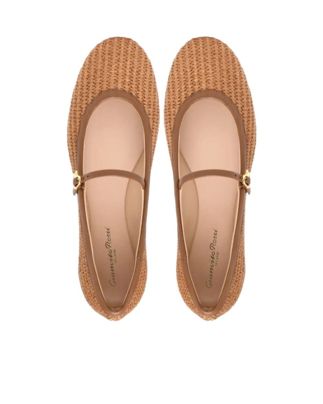 Gianvito Rossi Brown Ballerinas