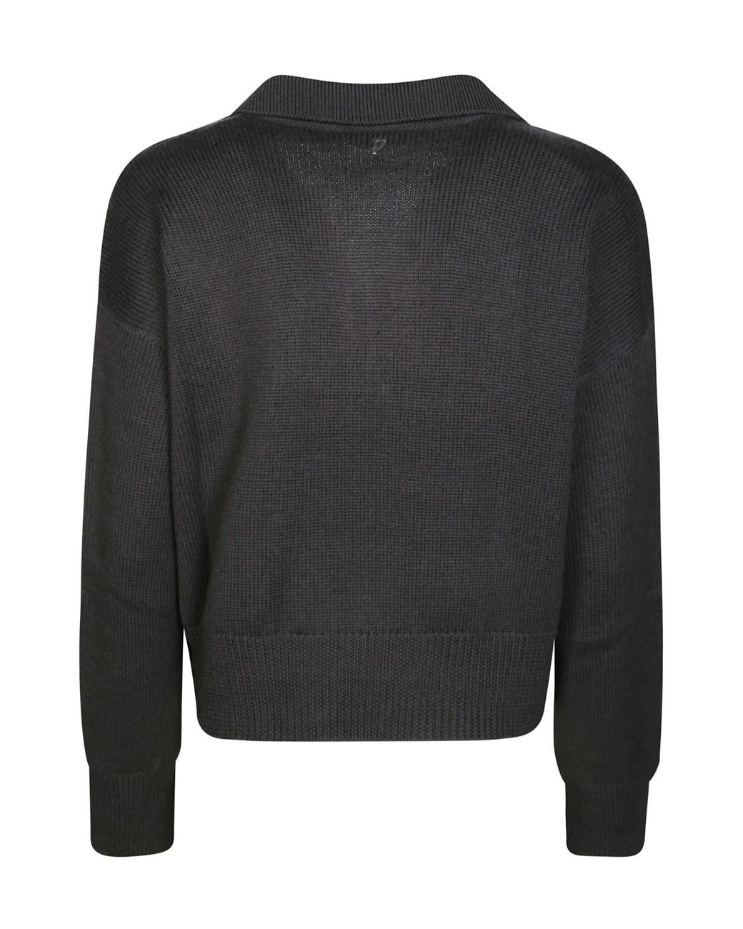 Dondup Black Regular Fit Knitted Polo Shirt