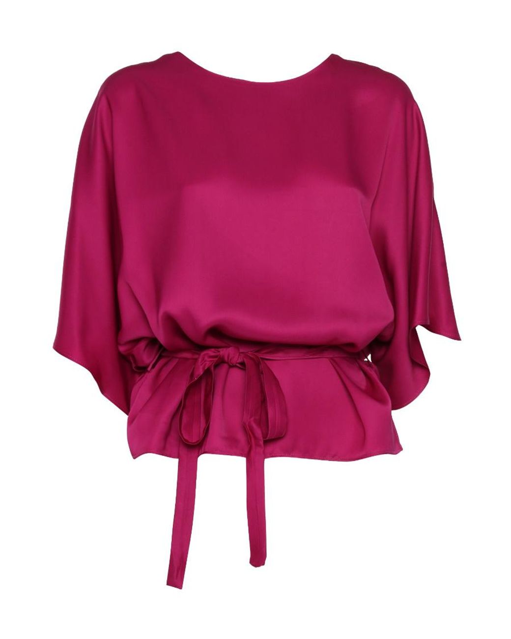 P.A.R.O.S.H. Red Belted Blouse Viscose