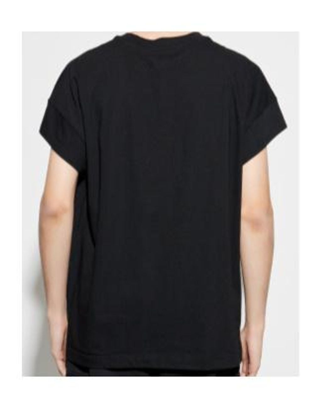 Dolce & Gabbana Black Logo Embossed Crewneck T-Shirt for men