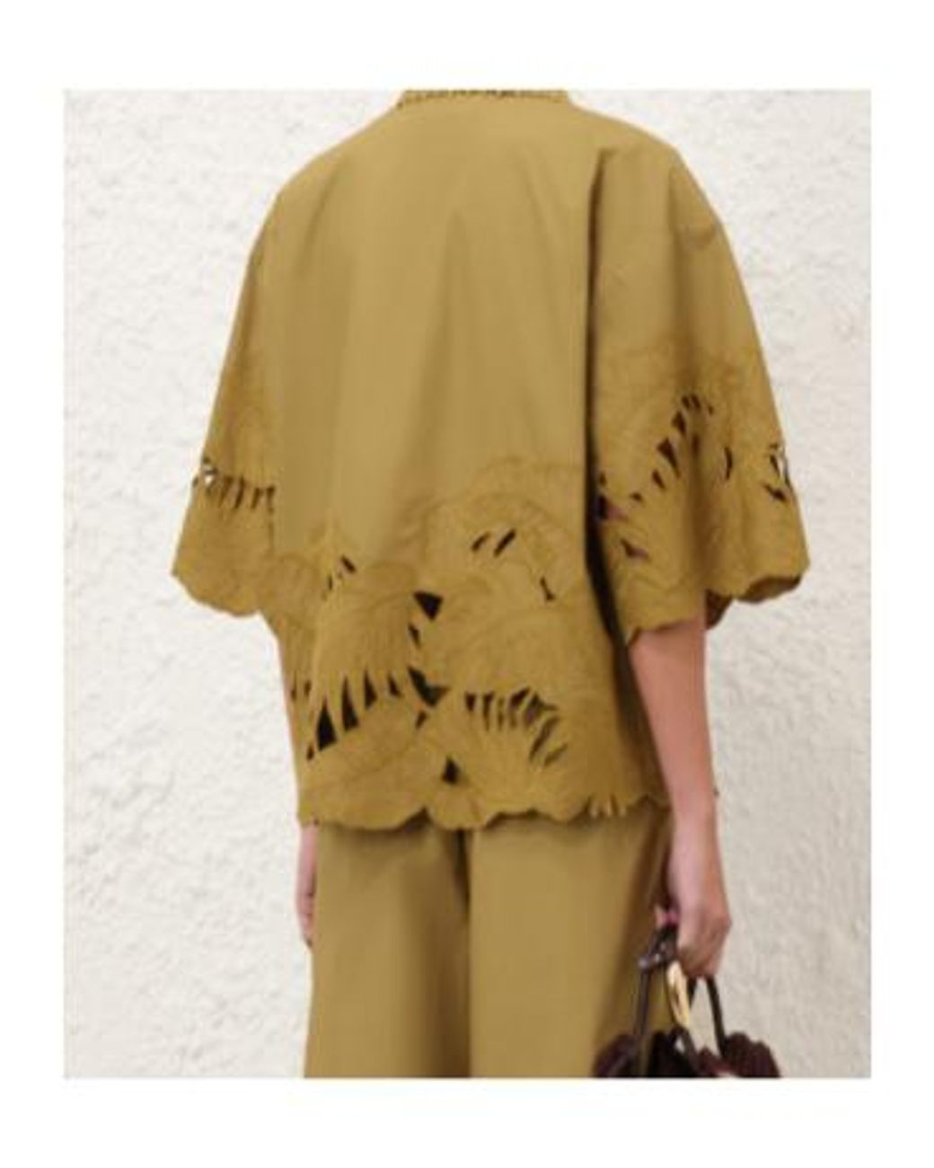 Zimmermann Green Mahon Embroidered Shirt
