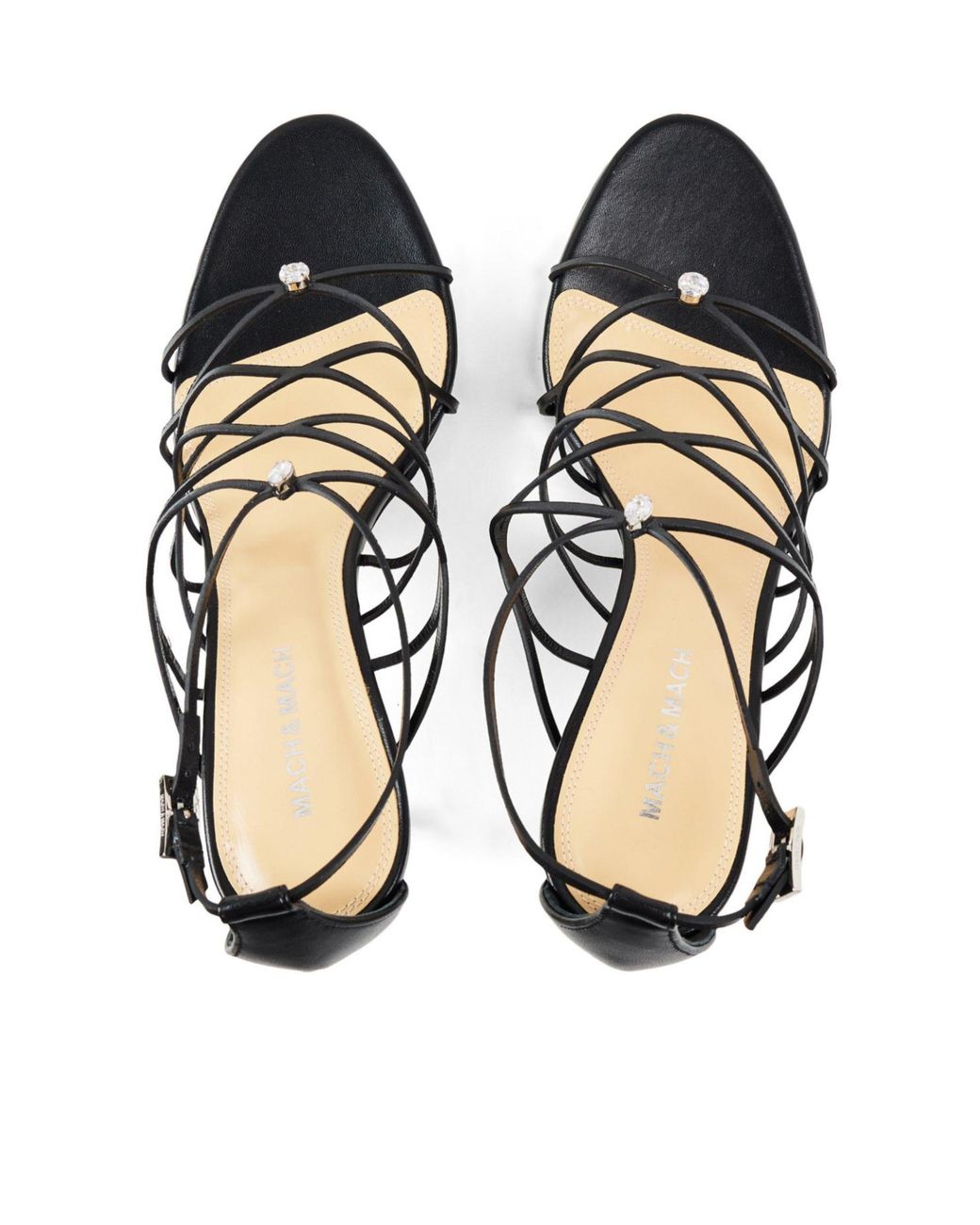 Melissa Metallic Strappy Heeled Sandal