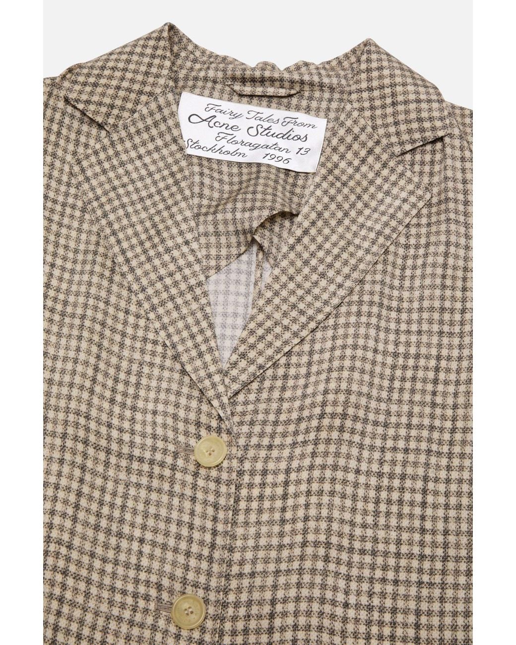 Acne Natural Faux-Fur Collar Jacket
