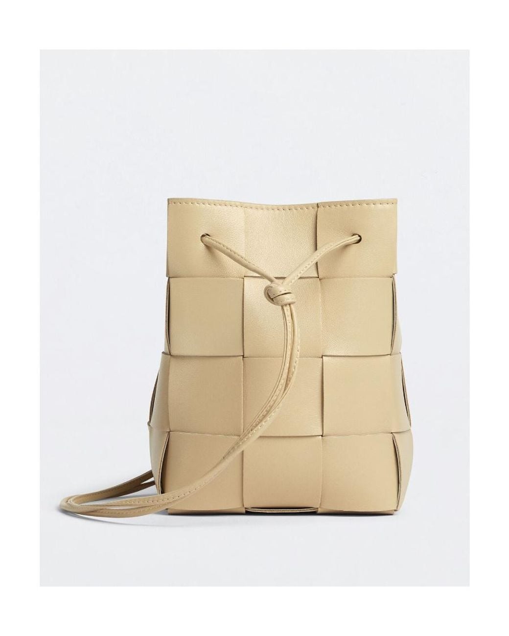 Bottega Veneta Natural Cassette Small Shoulder Bag