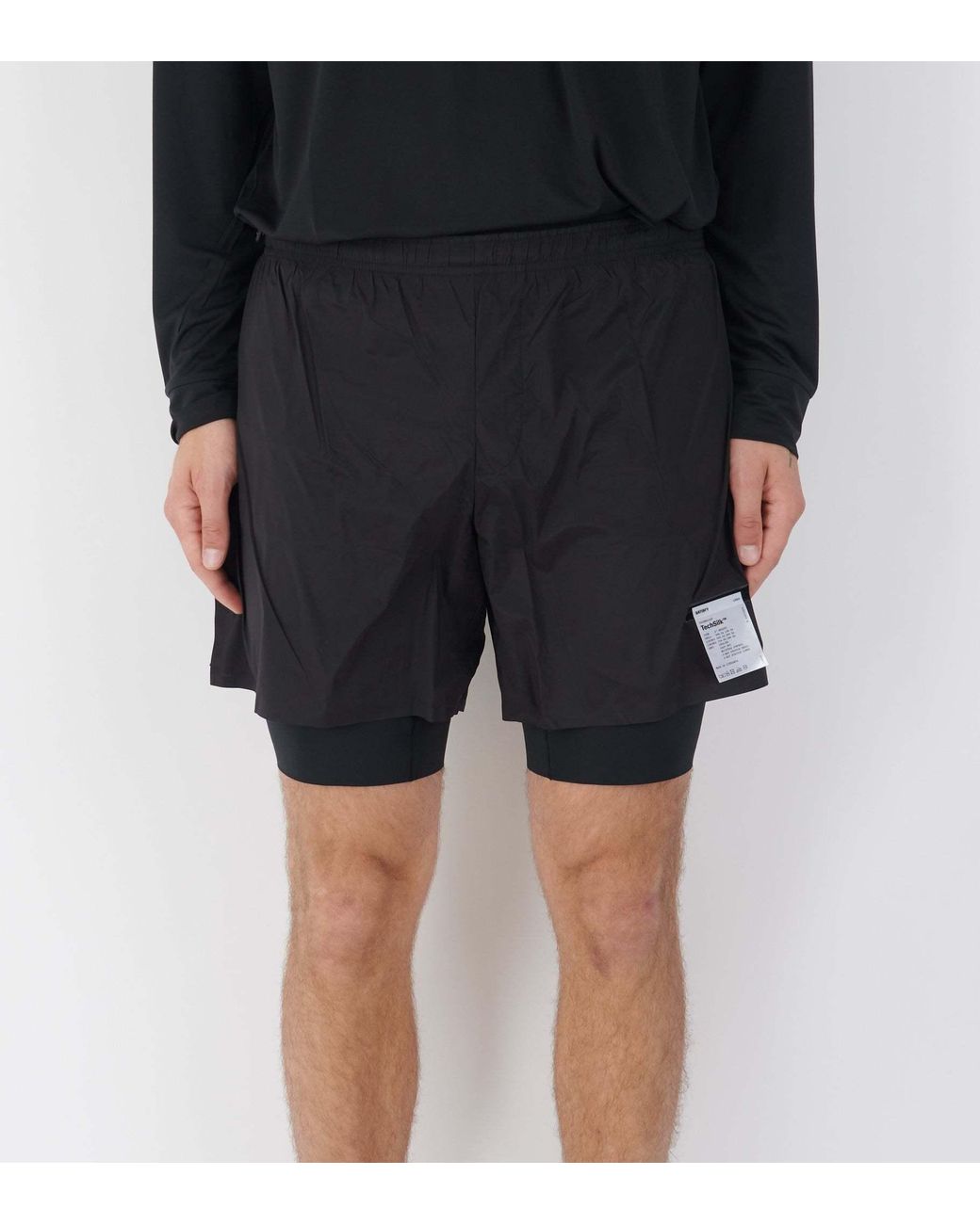 Satisfy Black Drawstring Waist Shorts for men