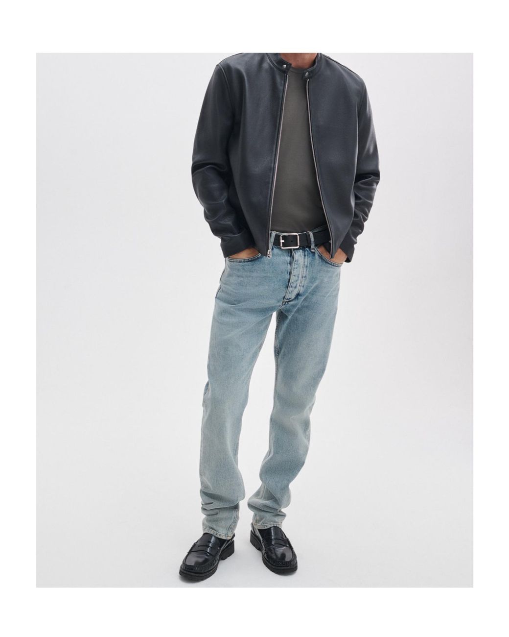 Rag & Bone Gray Classic Tech Knit T-Shirt for men