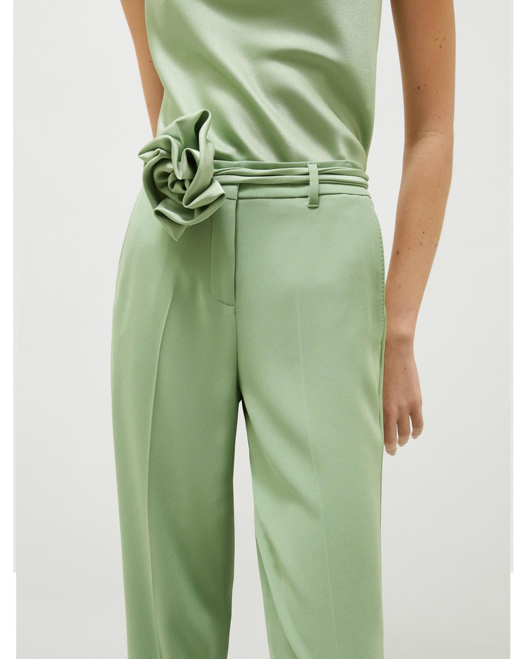 Marella Green Chino Trousers
