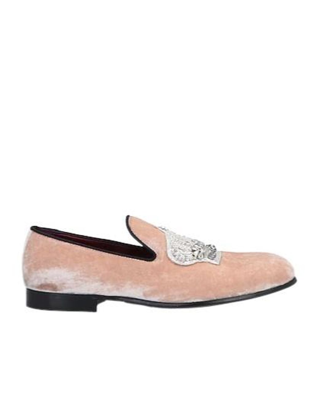 Dolce & Gabbana Pink Roundtoe Solidcolor Slippers