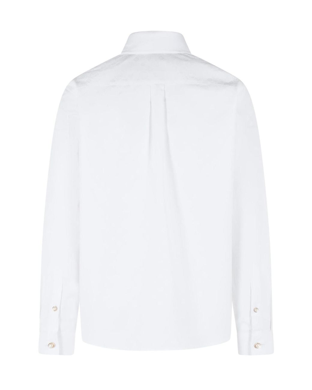 Casablanca White Long Sleeved Buttoned Shirt for men