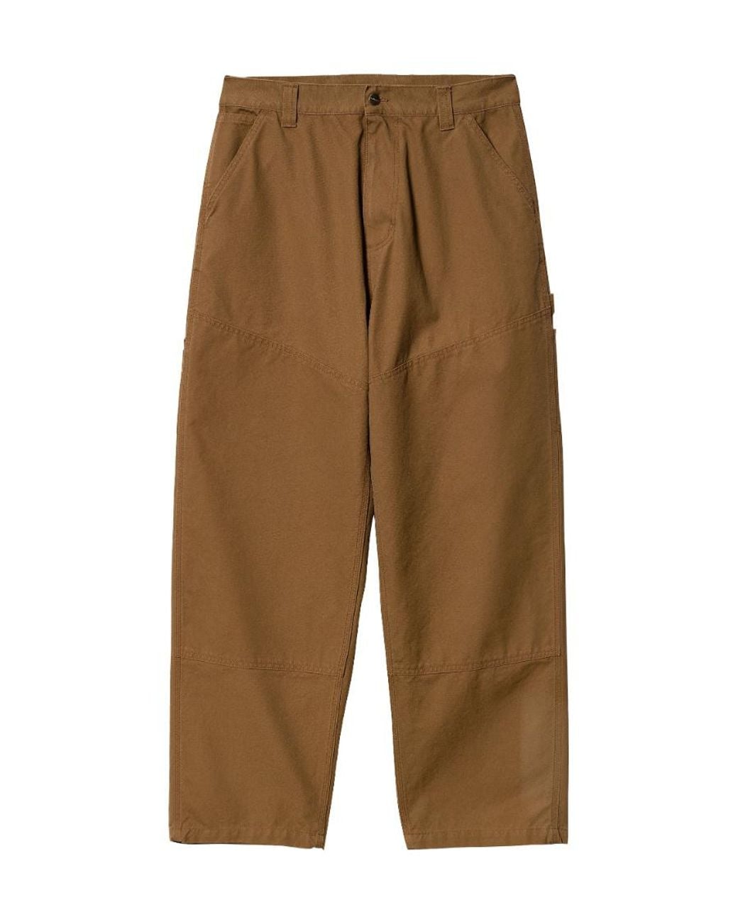 Carhartt Green Wide Panel Cotton Trousers for men