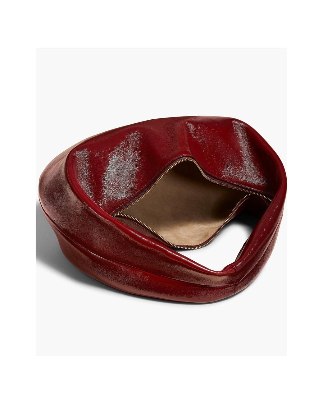 Khaite Red Olivia Zipped Shoulder Bag