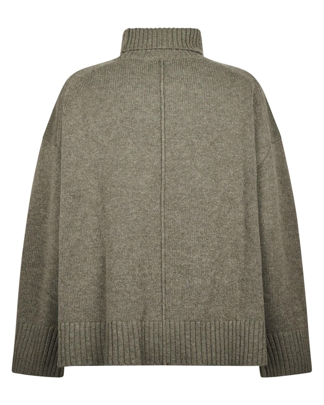 Soeur Green William Oversized Turtleneck Knitted Sweater