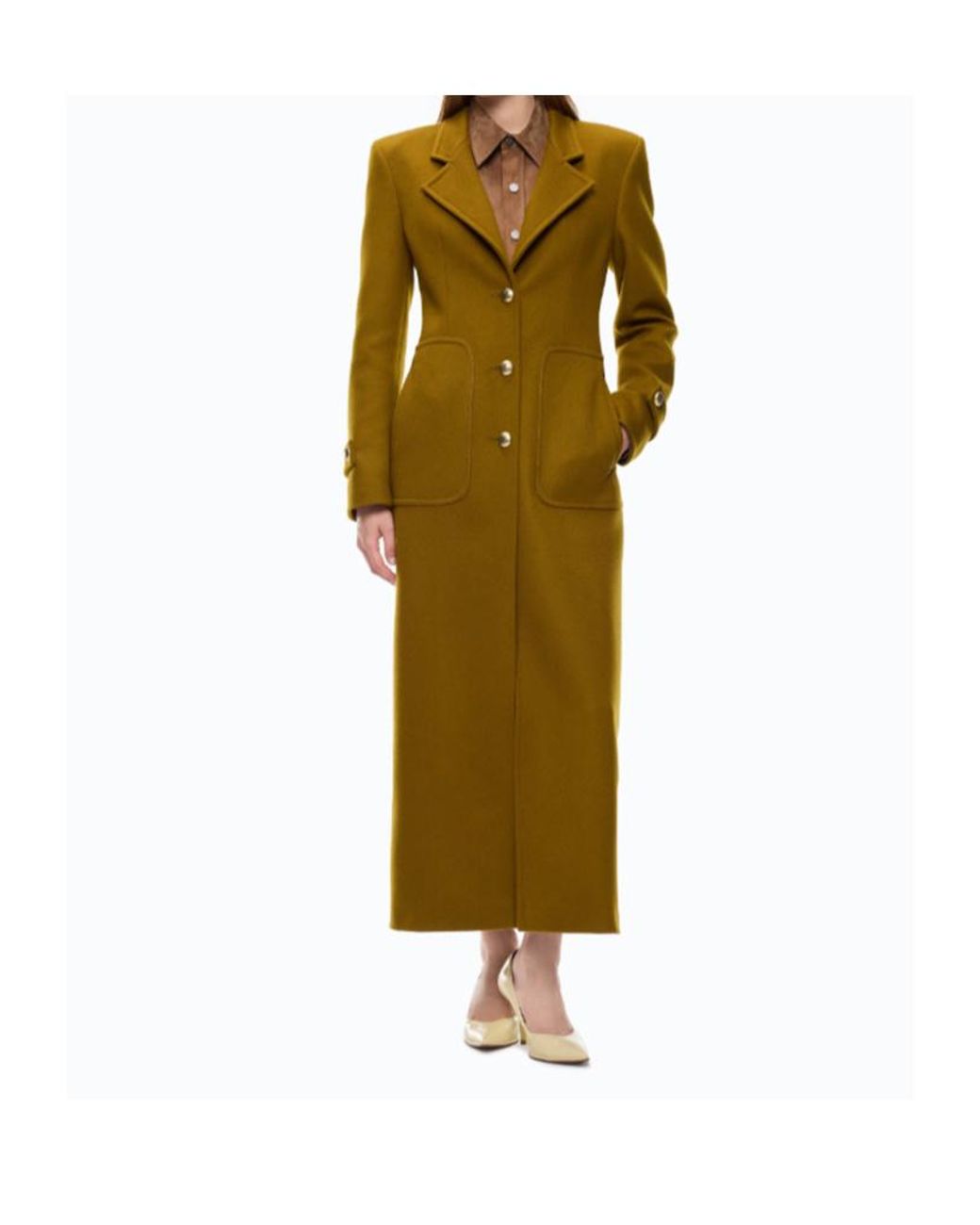Pinko Green Long Coat