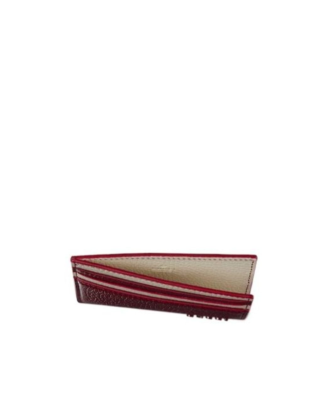 Gucci Red Two-Color Card Holder for men