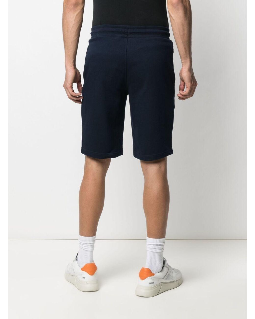 Emporio Armani Blue Drawstring Track Pants for men