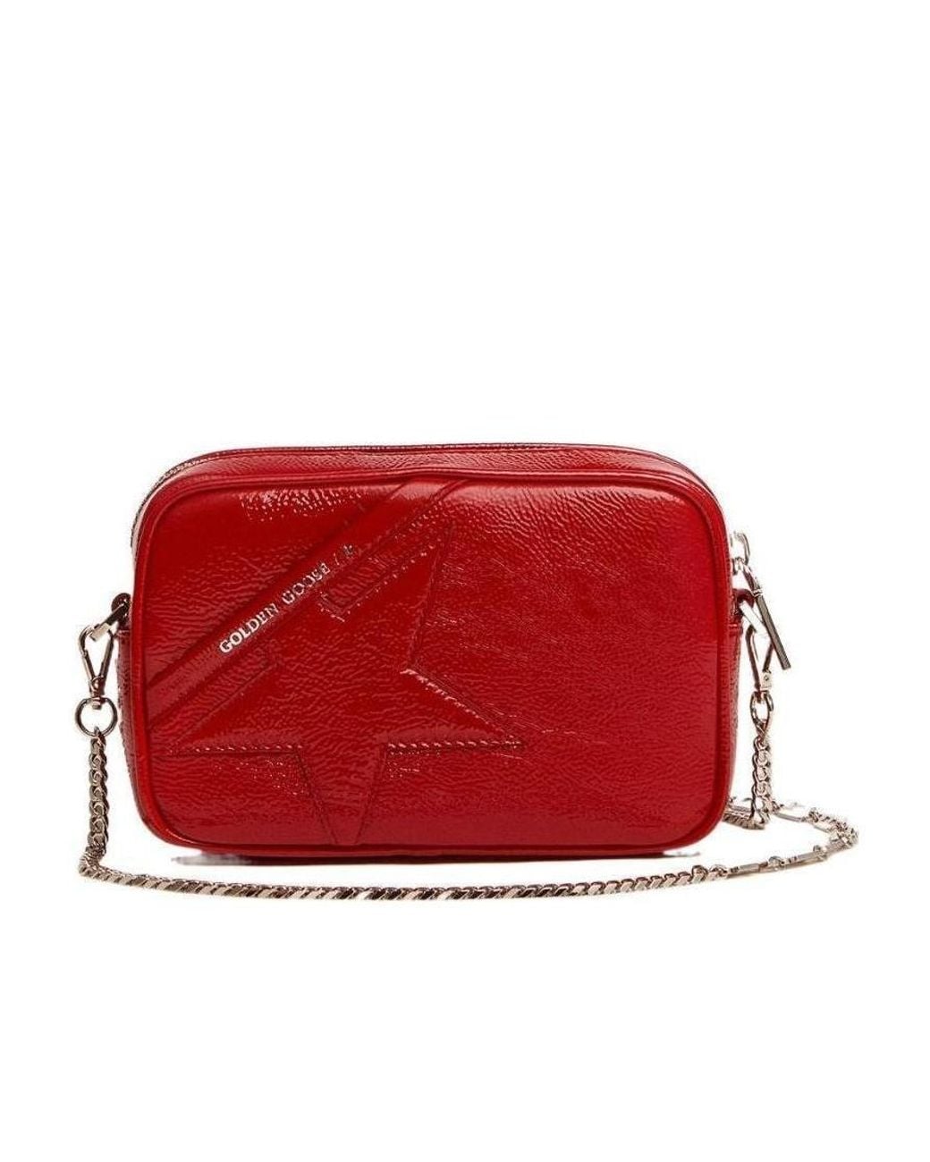 Golden Goose Deluxe Brand Red Star Patch Crossbody Bag