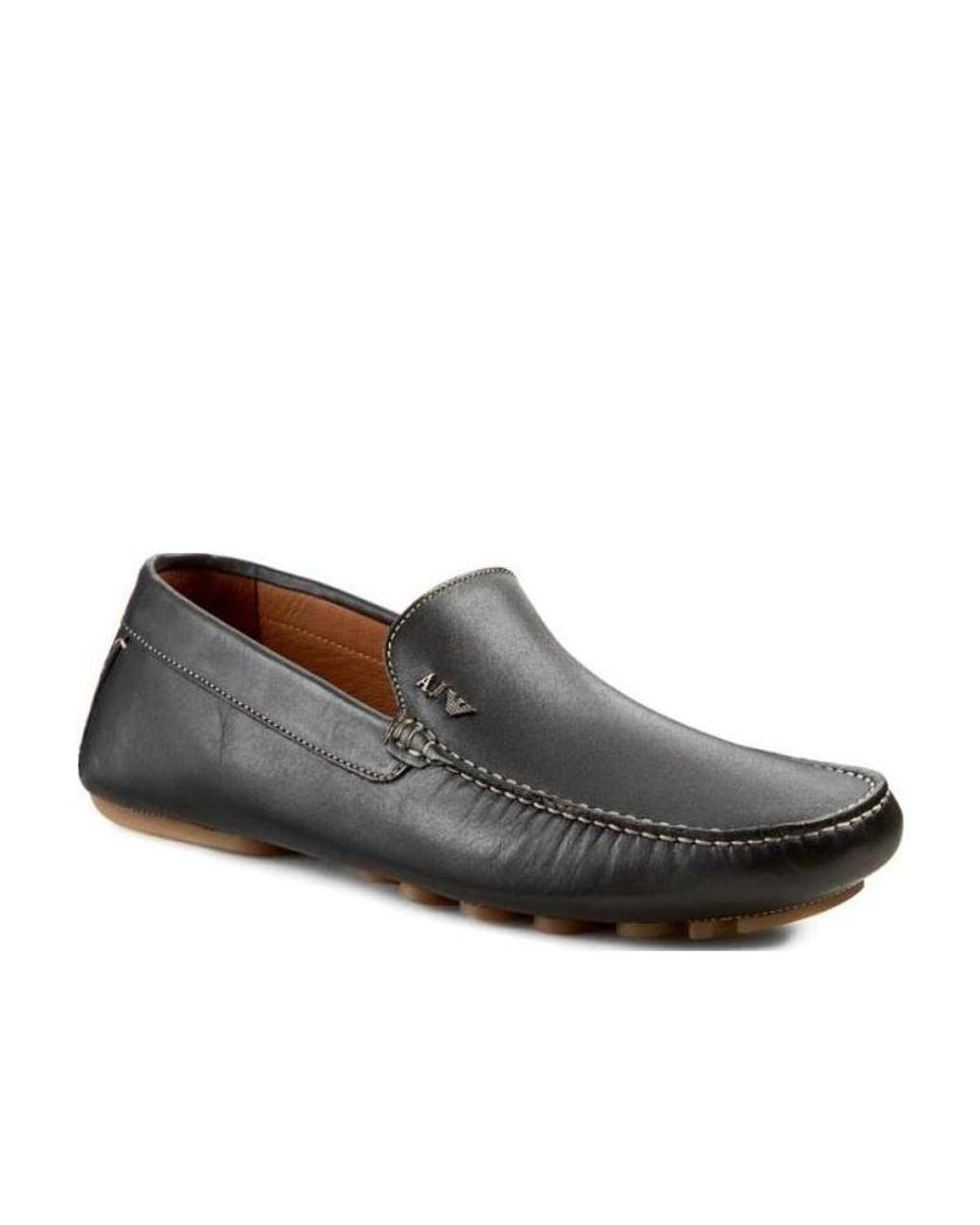 Armani Jeans Brown Logo Details Business Casual Shoes for men