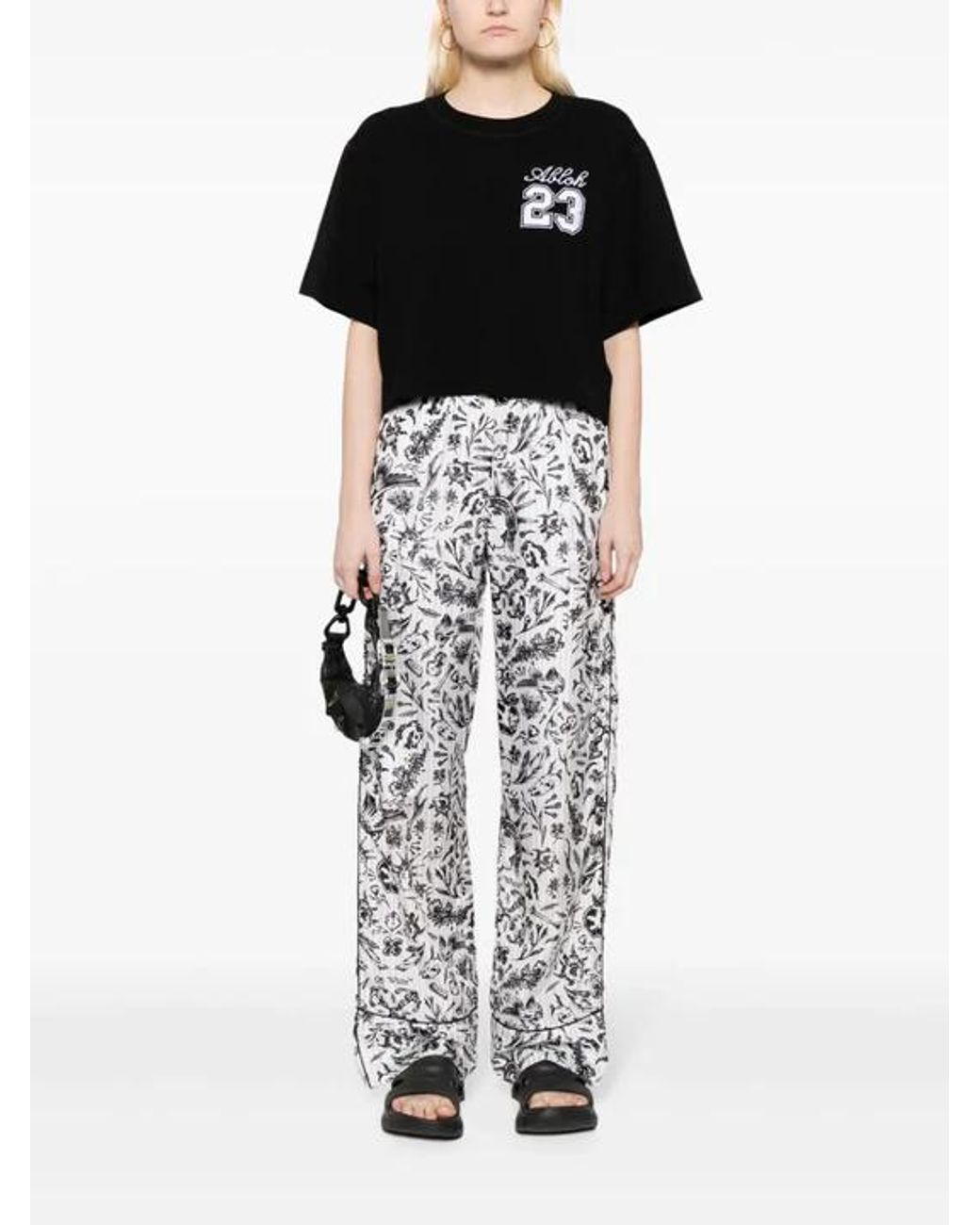 Off-White c/o Virgil Abloh White Tattoo-Print Pyjama Pants