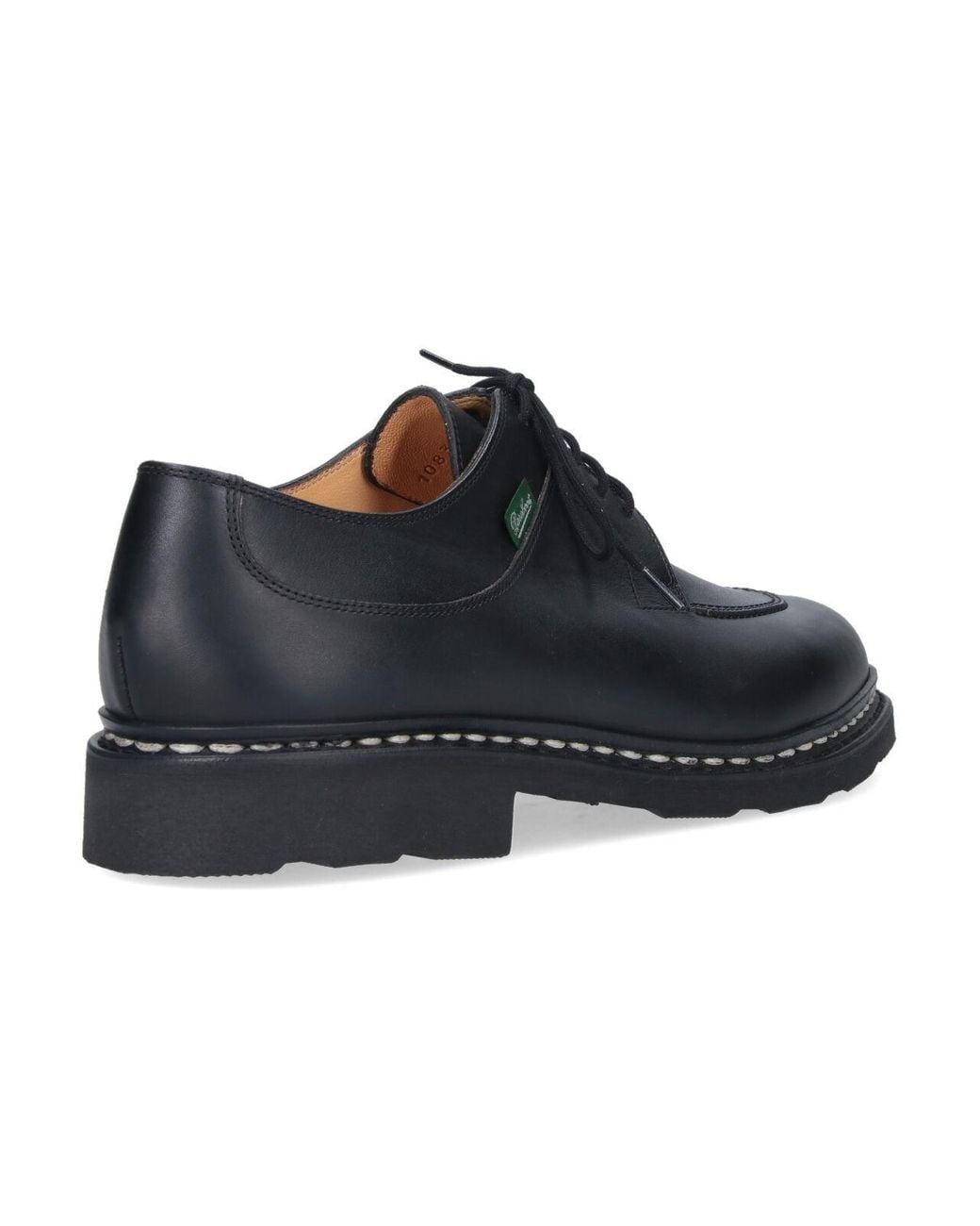 Paraboot Black Avignon Derby Shoes for men