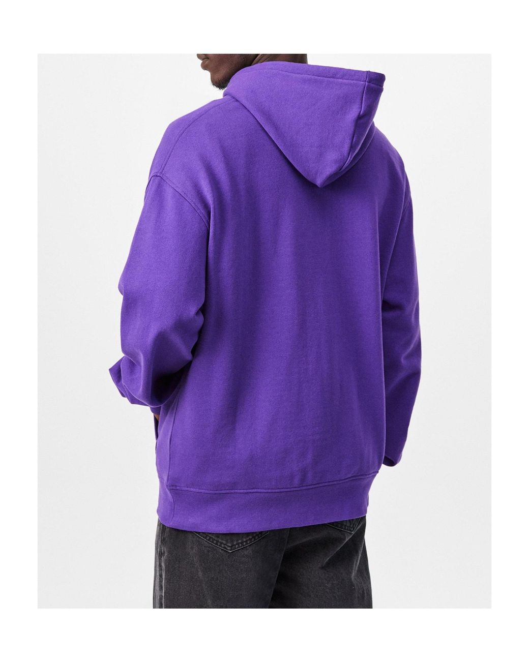 ICECREAM Purple Long-Sleeved Hooded Sweatshirt for men