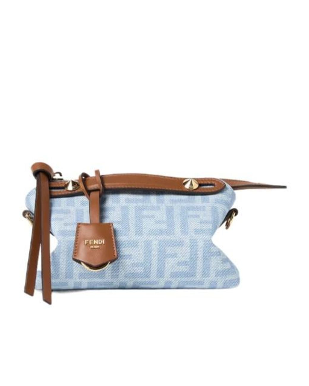 Fendi Blue By The Way Soft Mini Tote Bag