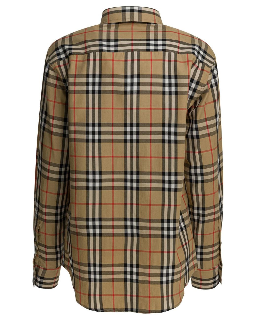 Burberry Green Ekd Embeoidered Checked Shirt