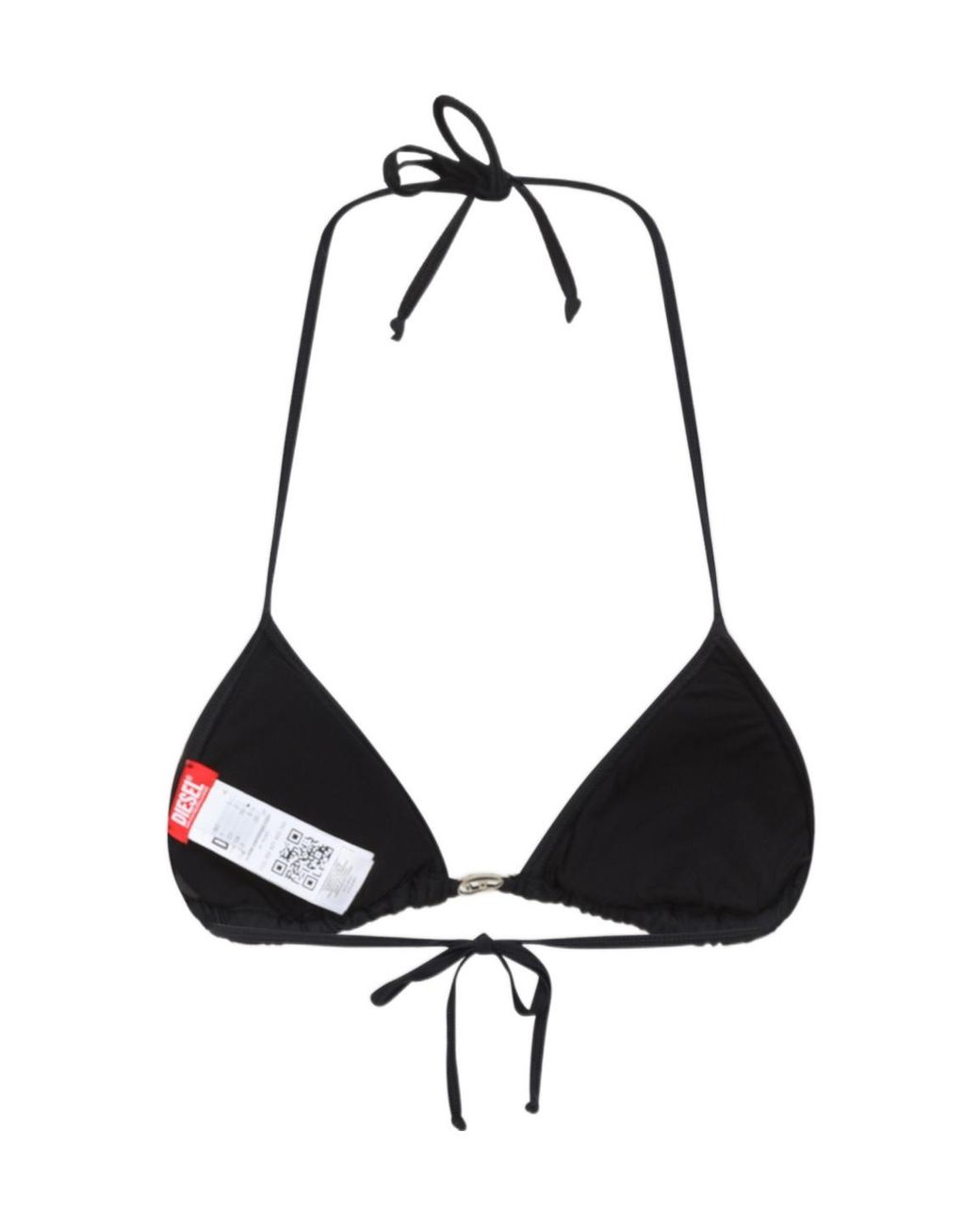 DIESEL Black Elettra-Dnm Halterneck Bikini Top