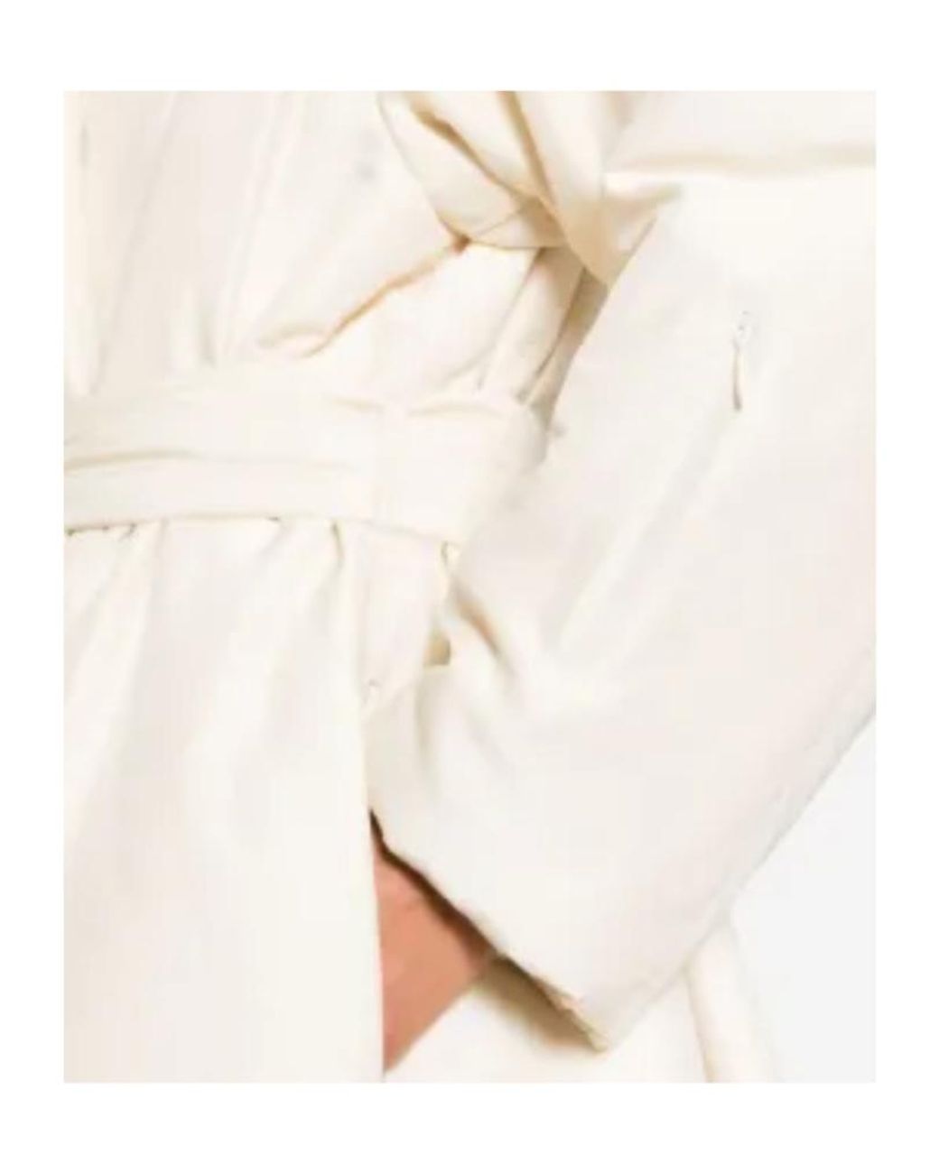 The Row White Francine Tied-Waist Coat