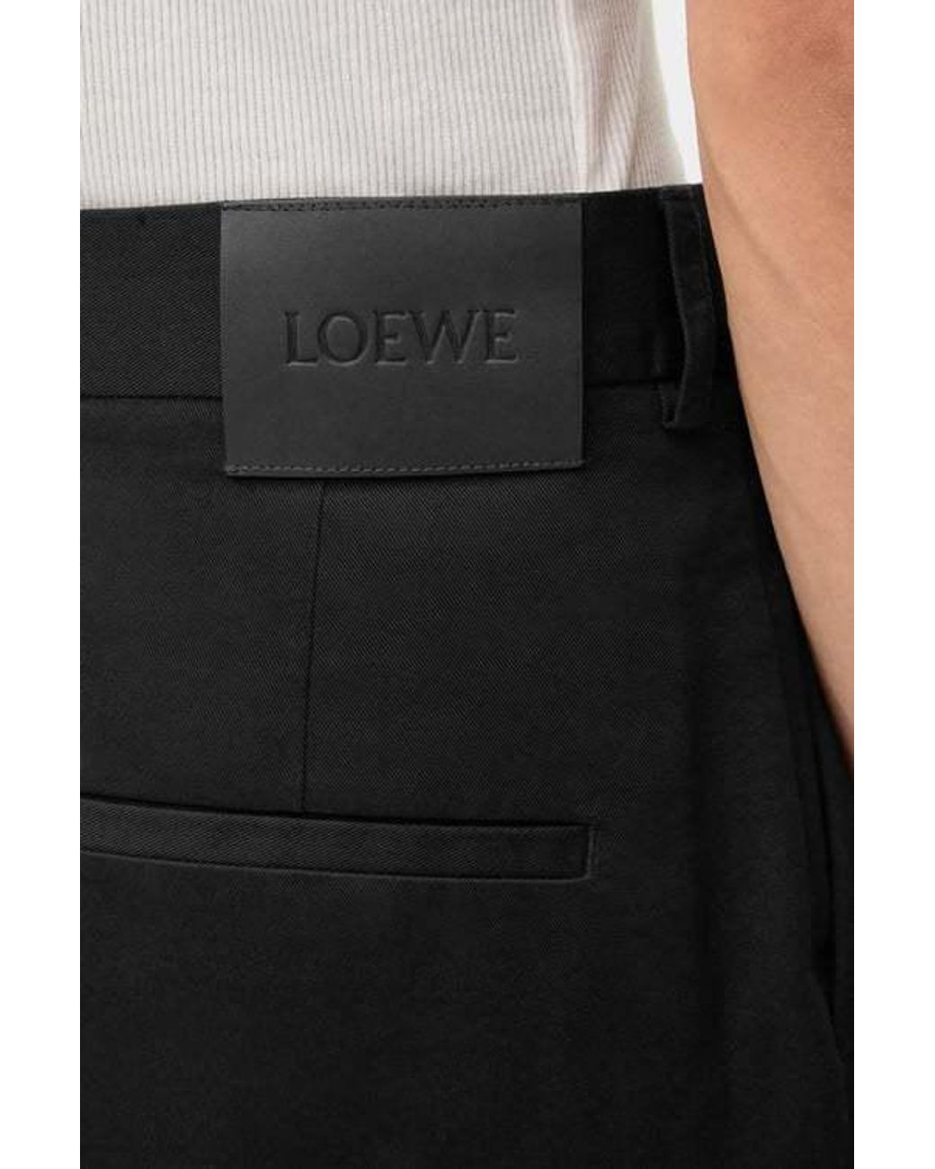Loewe Gray Pleated Trousers for men