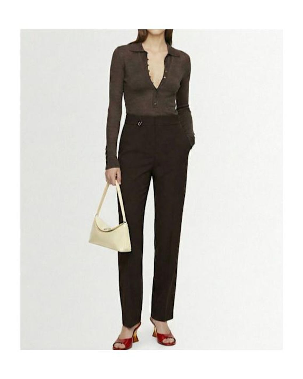Jacquemus Black Le Polo Merino Knitwear
