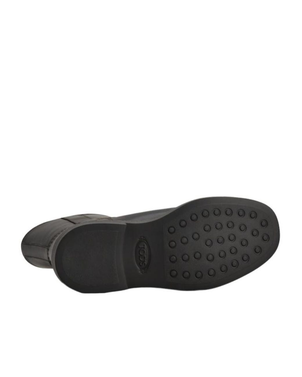 Tod's Black Round Toe Ankle Boots