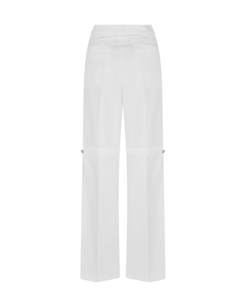 Fendi White Straight Casual Pants