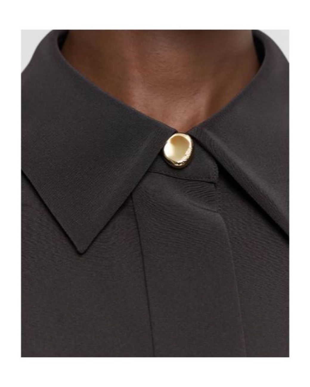 Joseph Black Relaxed Button-Up Shirt