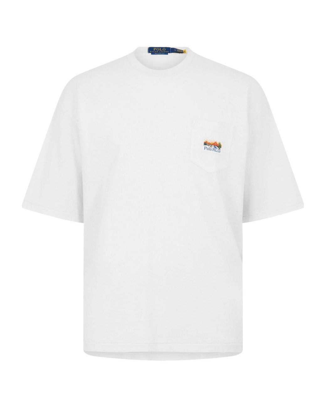 Polo Ralph Lauren White Round-Neck Short-Sleeved T-Shirt for men