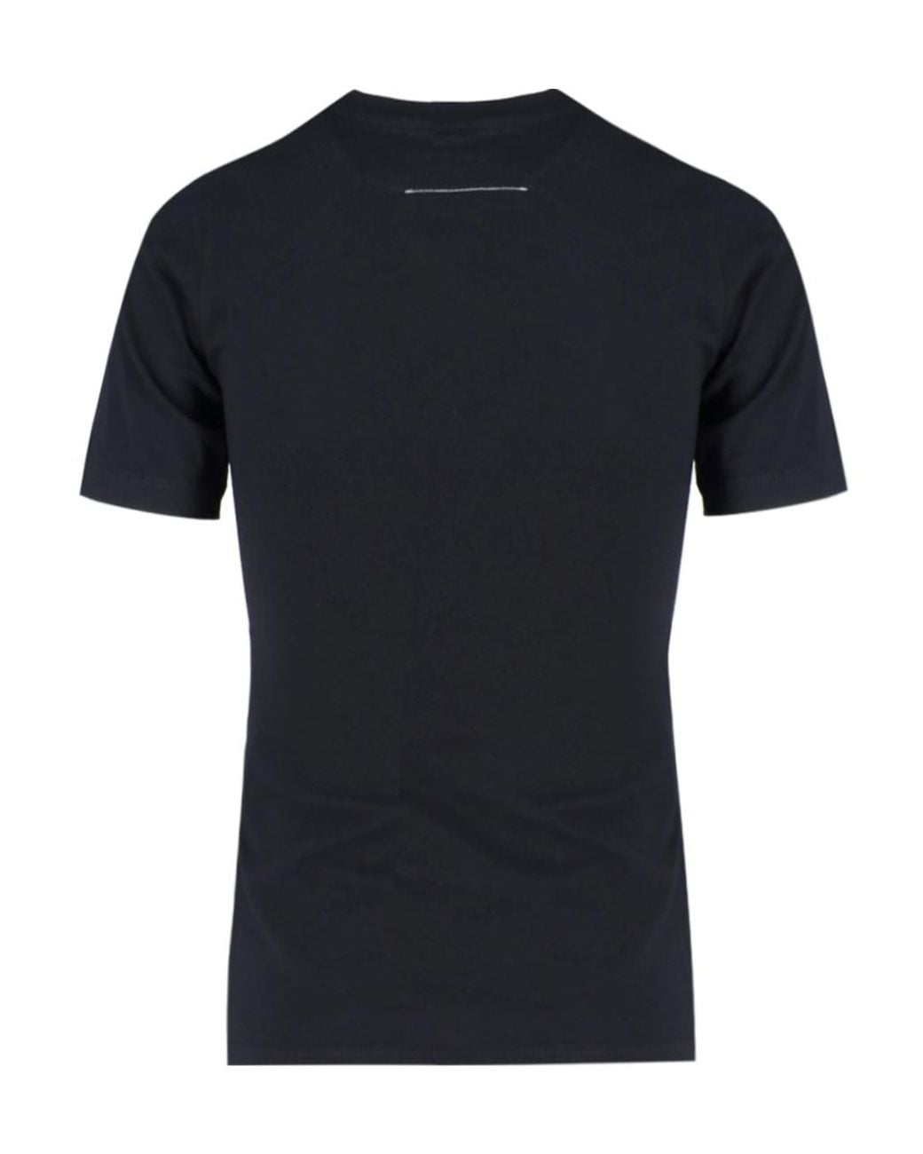 MM6 by Maison Margiela Black Logo Printed Crewneck T-Shirt
