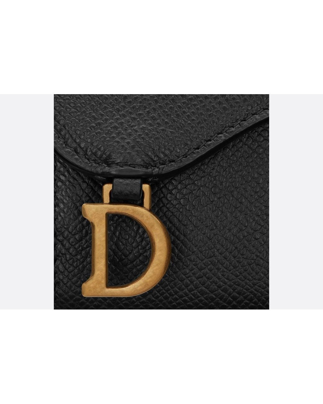 Dior Black Saddle Lotus Wallet