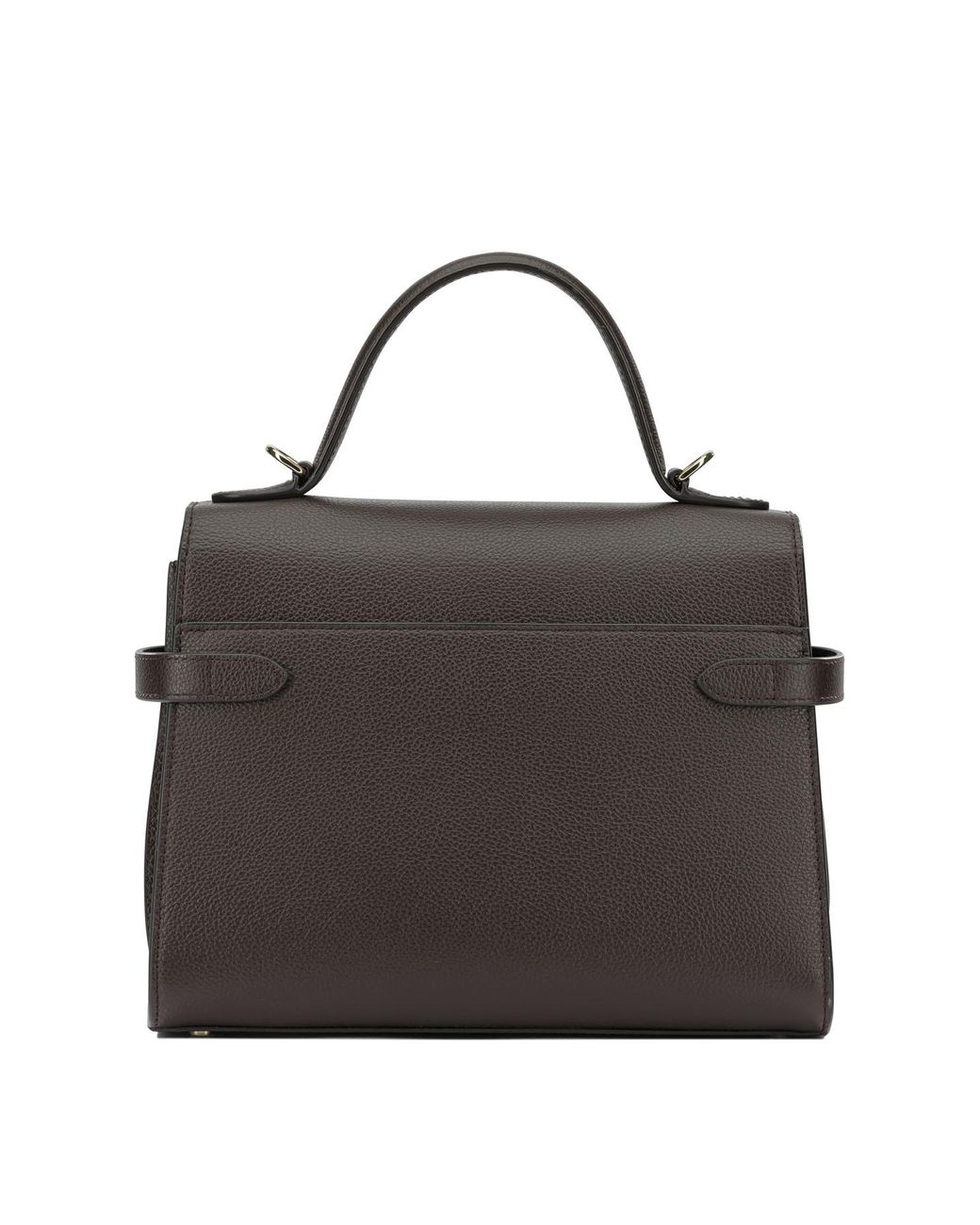 Le Tanneur Black Structured Top Handle Shoulder Bag
