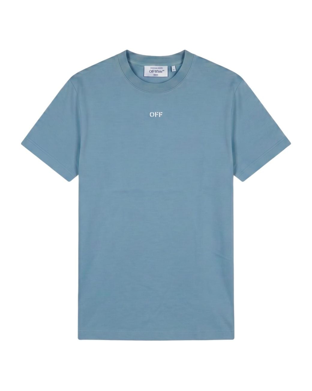 Off-White c/o Virgil Abloh Blue Logo Short-Sleeve T-Shirt for men