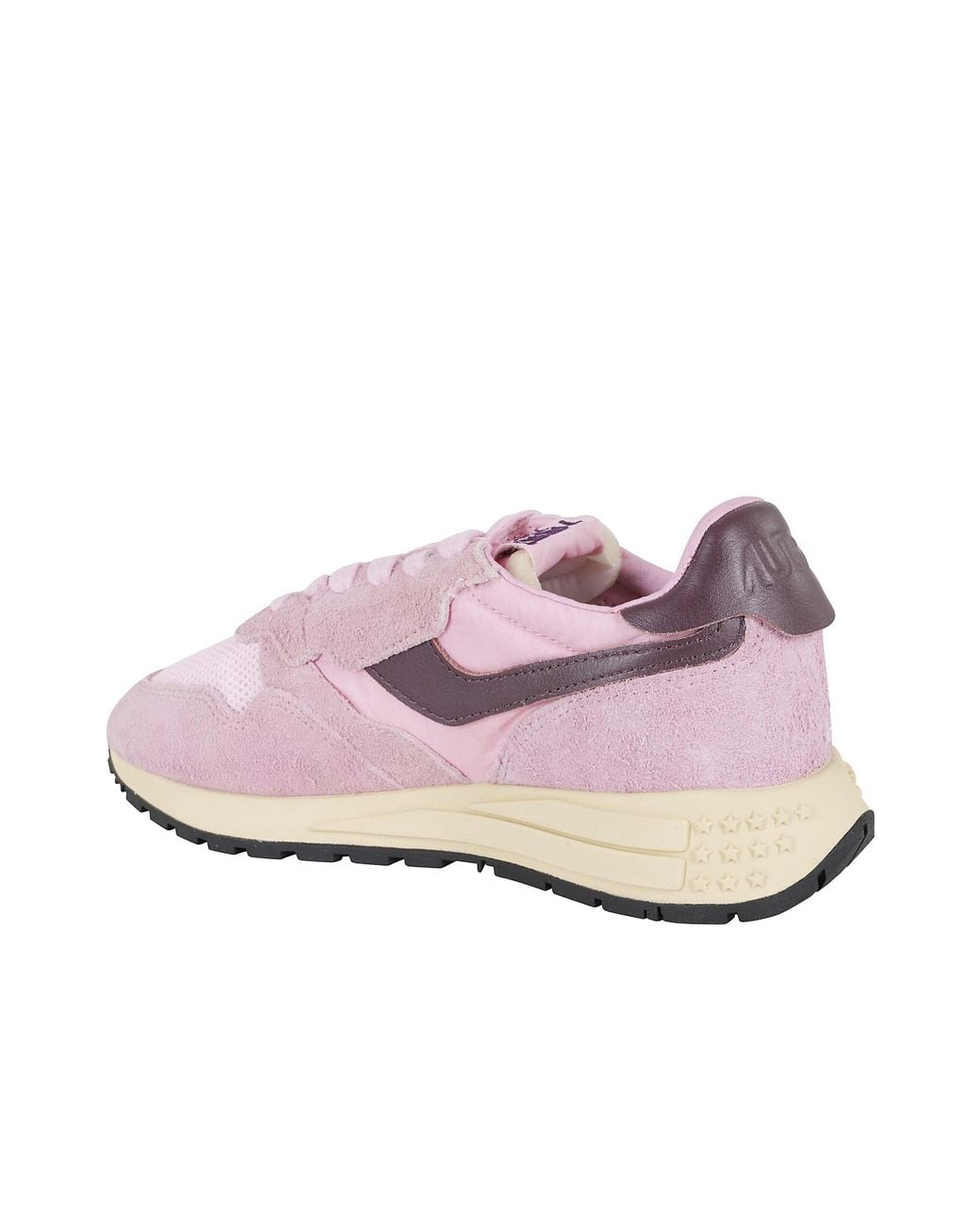 Autry Pink Reelwind Lace-Up Sneakers