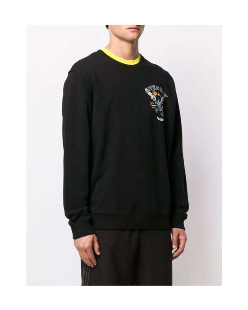 Givenchy Black Rib Round-Necked Sweater for men