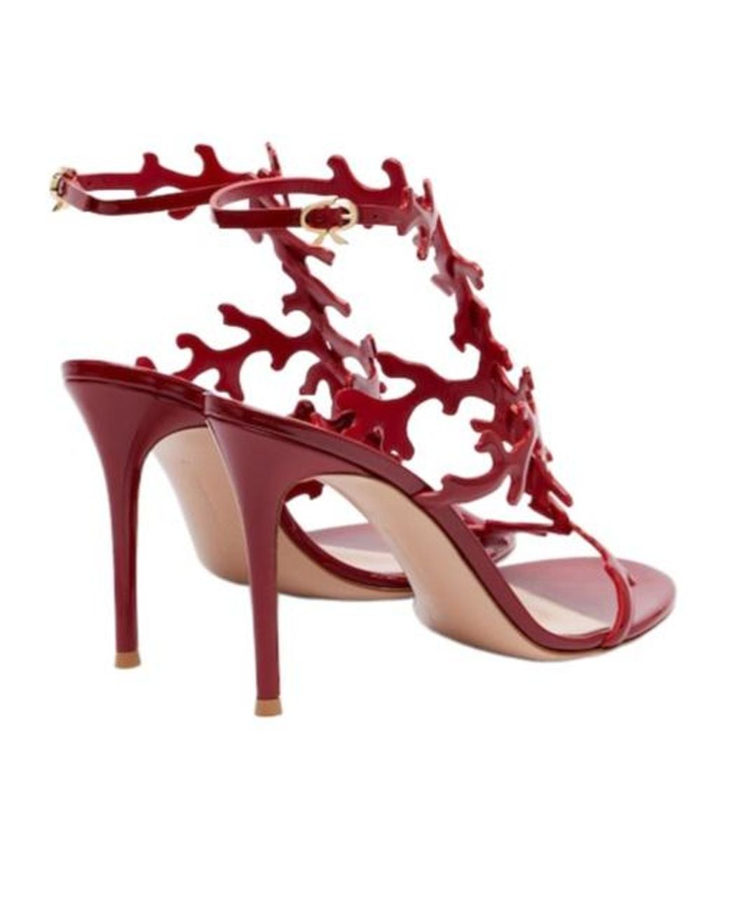 Gianvito Rossi Pink Patent Leather Sandals