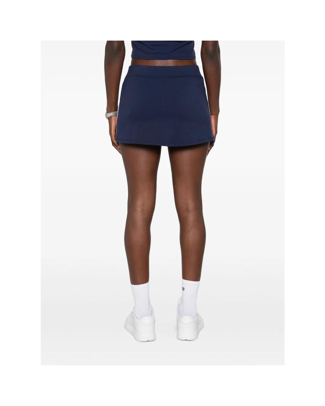 Sporty & Rich Blue Elastic-Waist Skirt