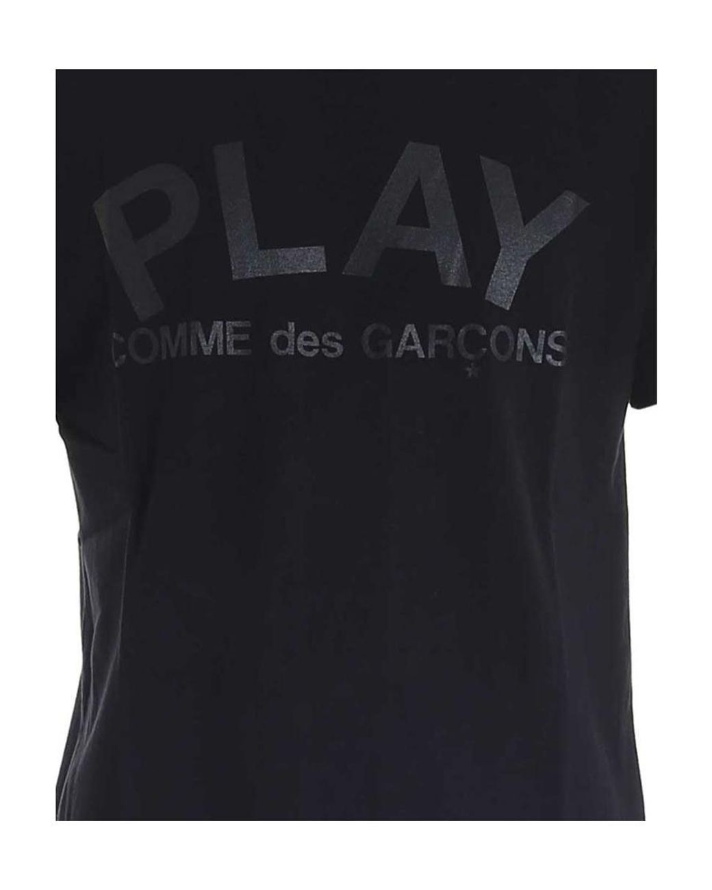 COMME DES GARÇONS PLAY Black Logo Printed T-Shirt for men