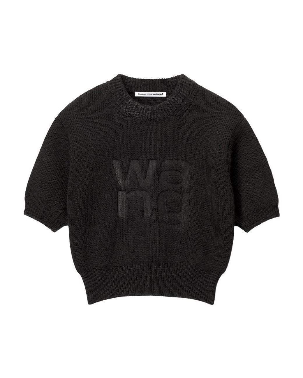 T By Alexander Wang Black Short Sleeve Pullover