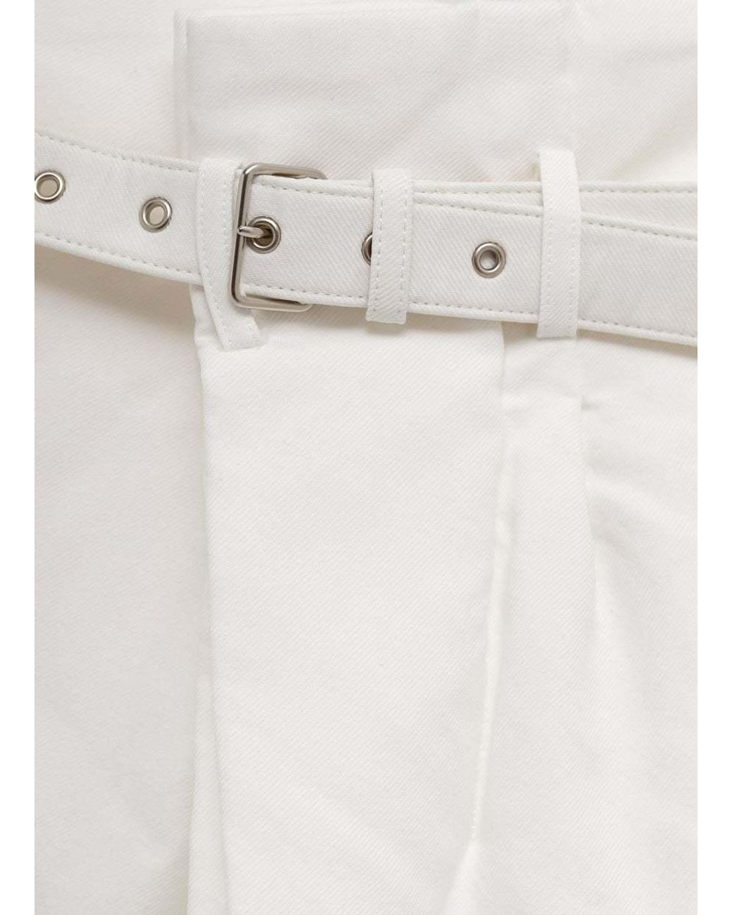 Comme des Garçons White Comme Des Garçons Wrapped Belted Shorts