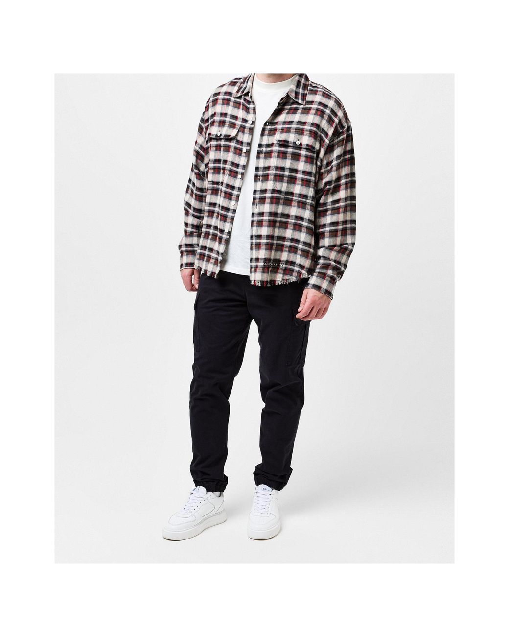 Barbour Black Logo-Detail Cargo Pants for men