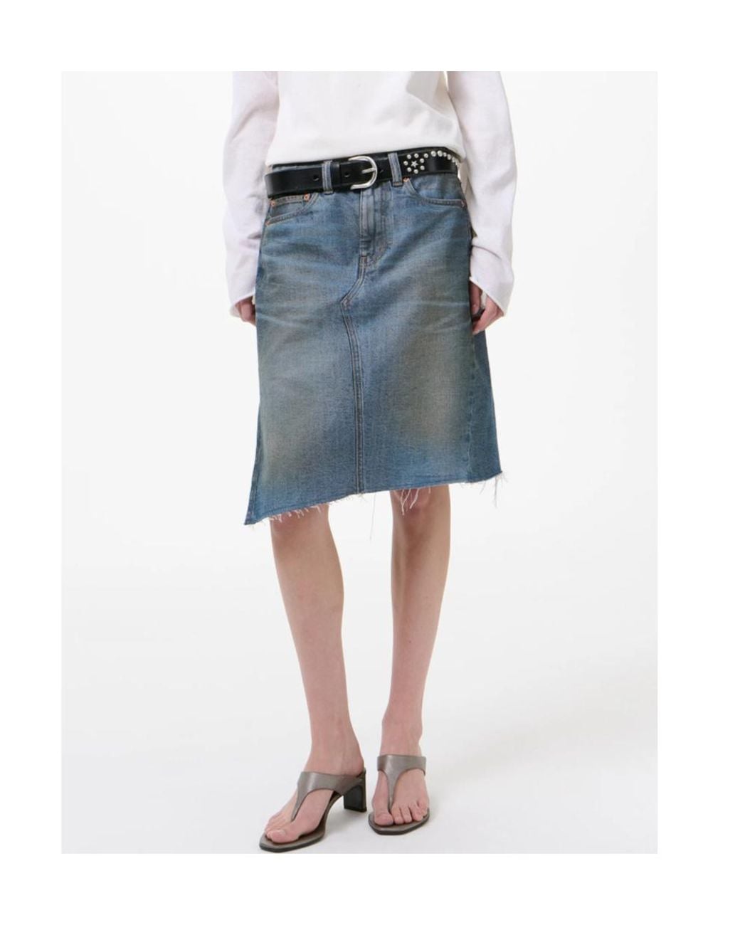 Our Legacy Blue Midi Craft Skirt