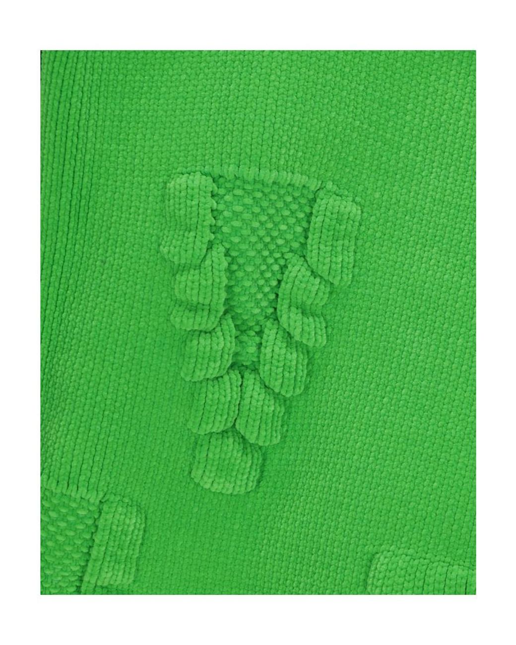 Bottega Veneta Green Knitted Long-Sleeve Jumper for men