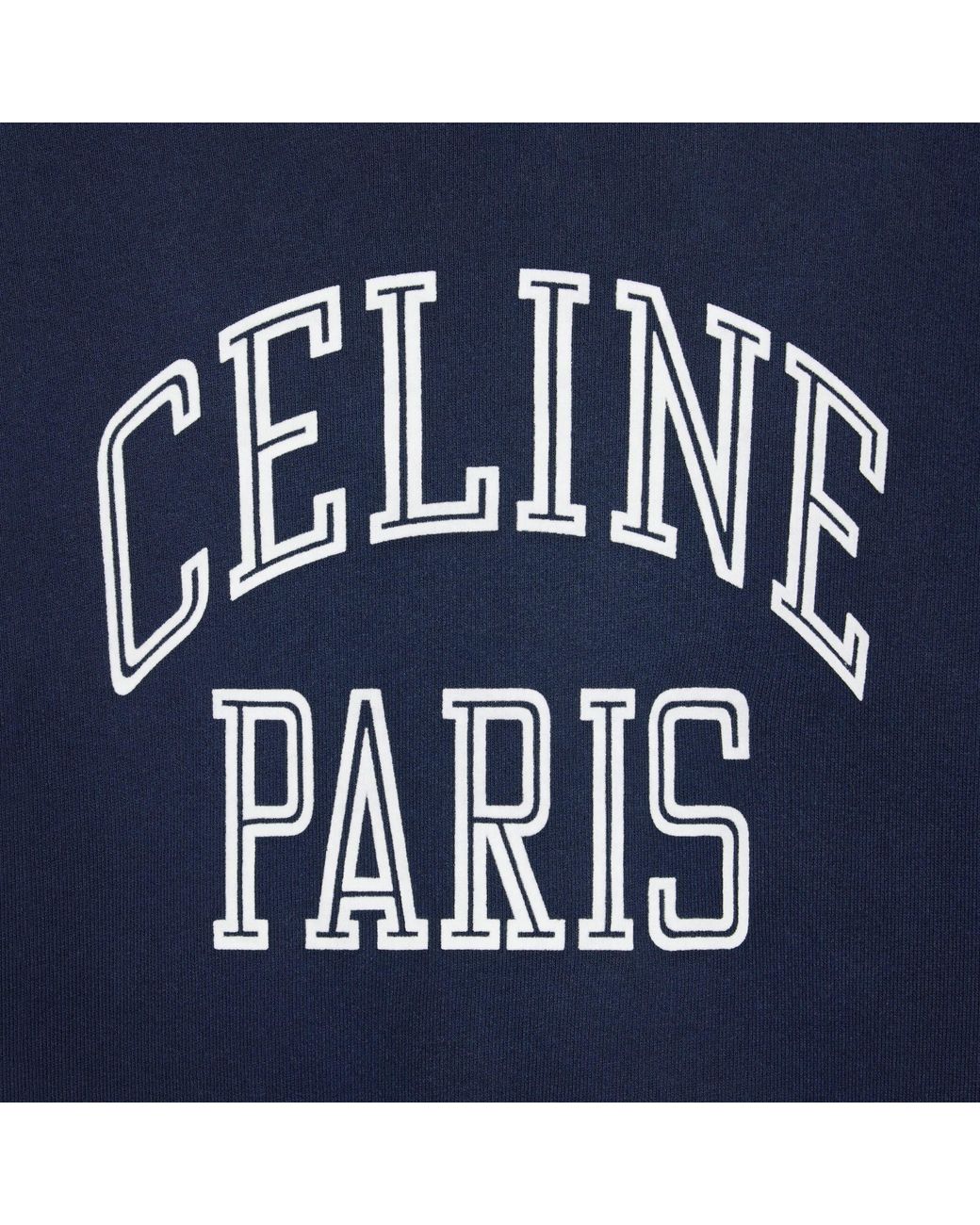 Céline Blue Loose Sweatshirt